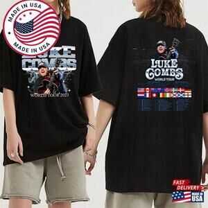 Xxx Combs T-Shirt World Tour Shirt Country Music Classic 2 Sided